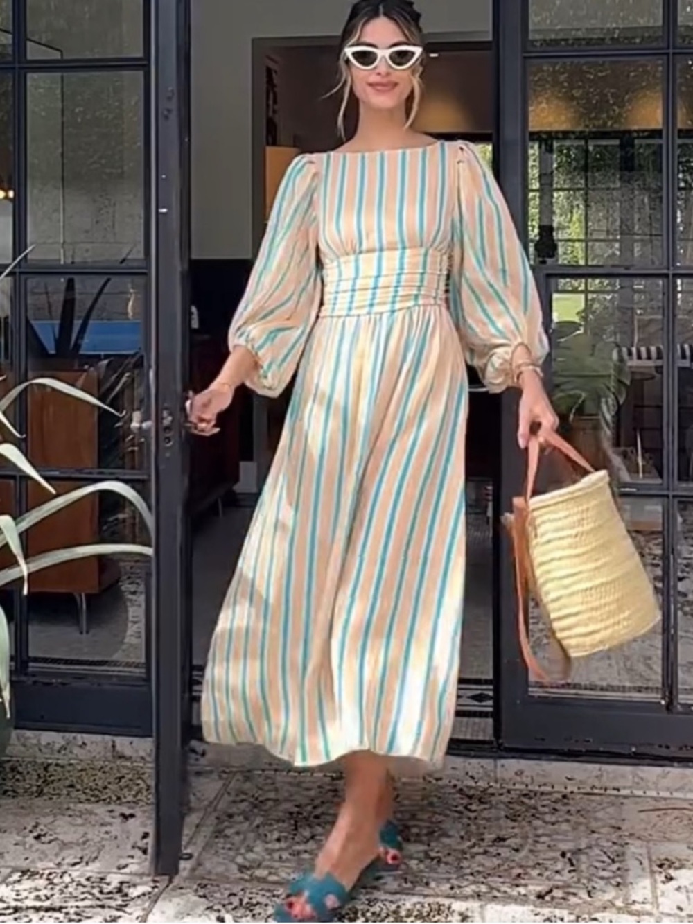VRG GRL Tularosa Linen Midi Dress